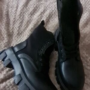 Boots Black Combat & Moto Boots for Women